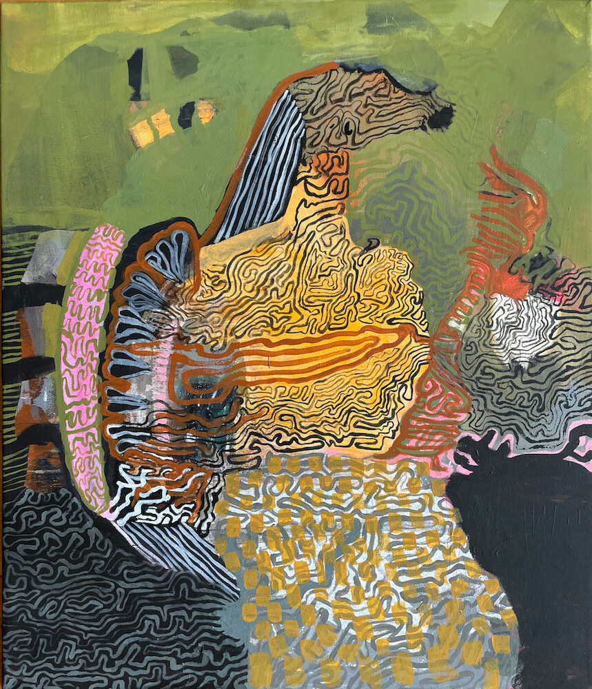 Phoenix, Acryl auf Leinwand, 70 x 60 cm, 2022