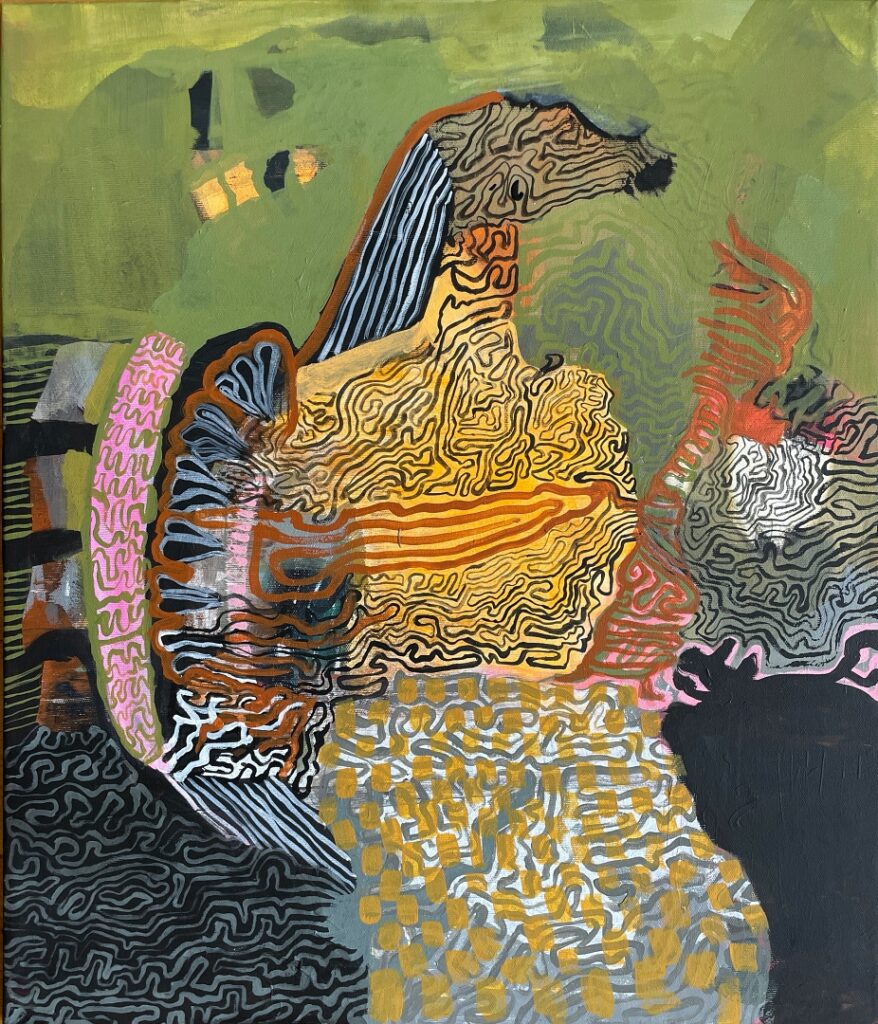 Acrylbild - von Petra Gieffers - Titel: Phönix - Serie Mäandernd