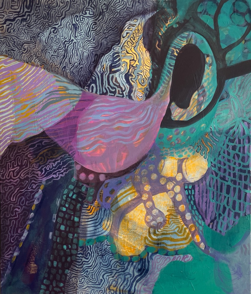 Die Wache, Acryl auf Leinwand, 70 x 60 cm, 2024