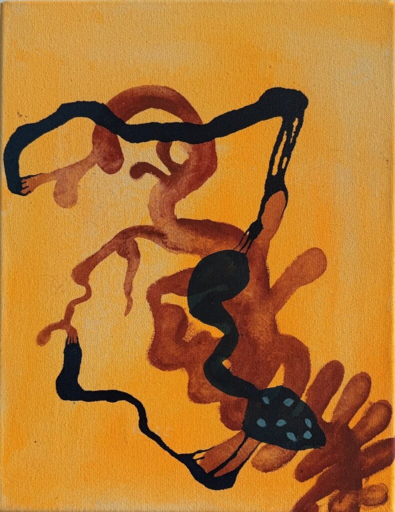 Orange III, Acryl auf Leinwand, 30x40, 2025