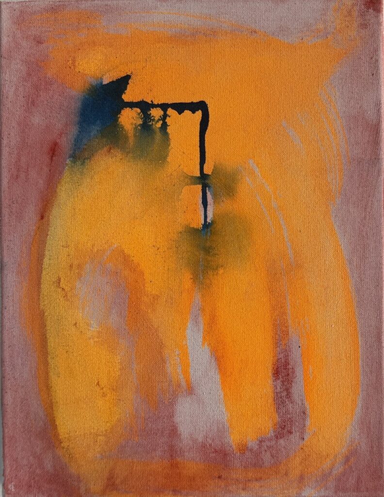 Orange II, Acryl auf Leinwand, 30x40, 2025