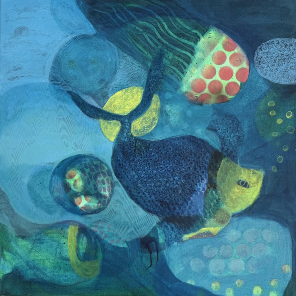 Gemälde von Petra Gieffers, Surreale Unterwasserlandschaft